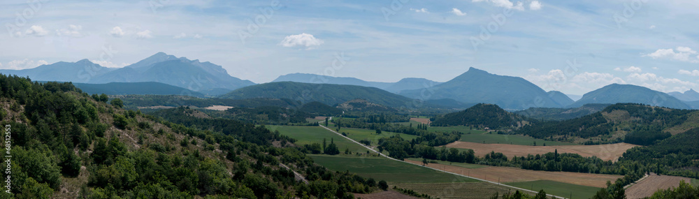 paysage de montagnes - Hautes Alpes, panoramique