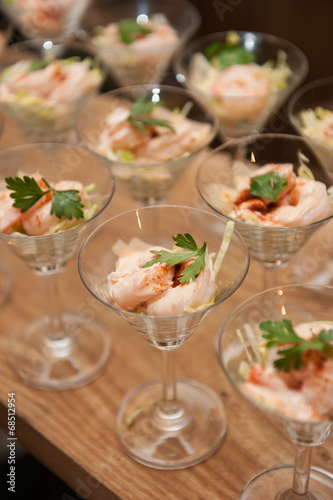 Classic prawn cocktail  catering