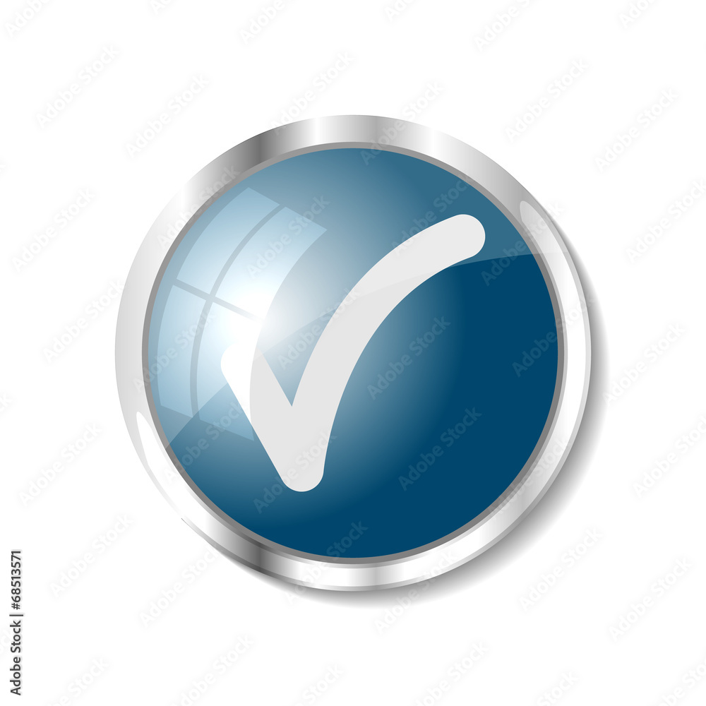 Blue web button