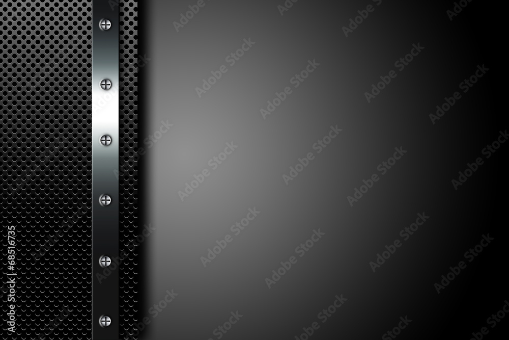 Obraz premium metal dark background