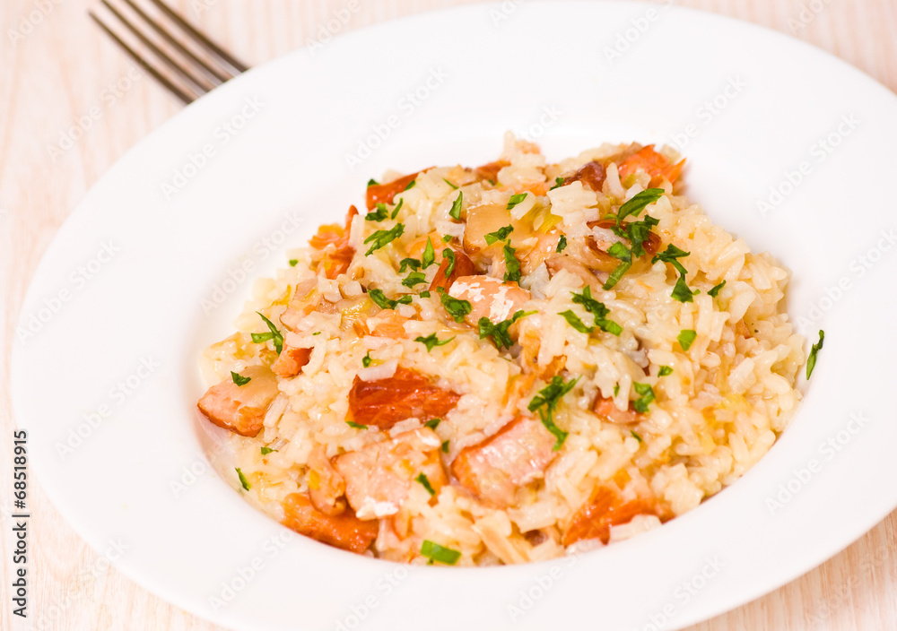 risotto with fish risotto with fish