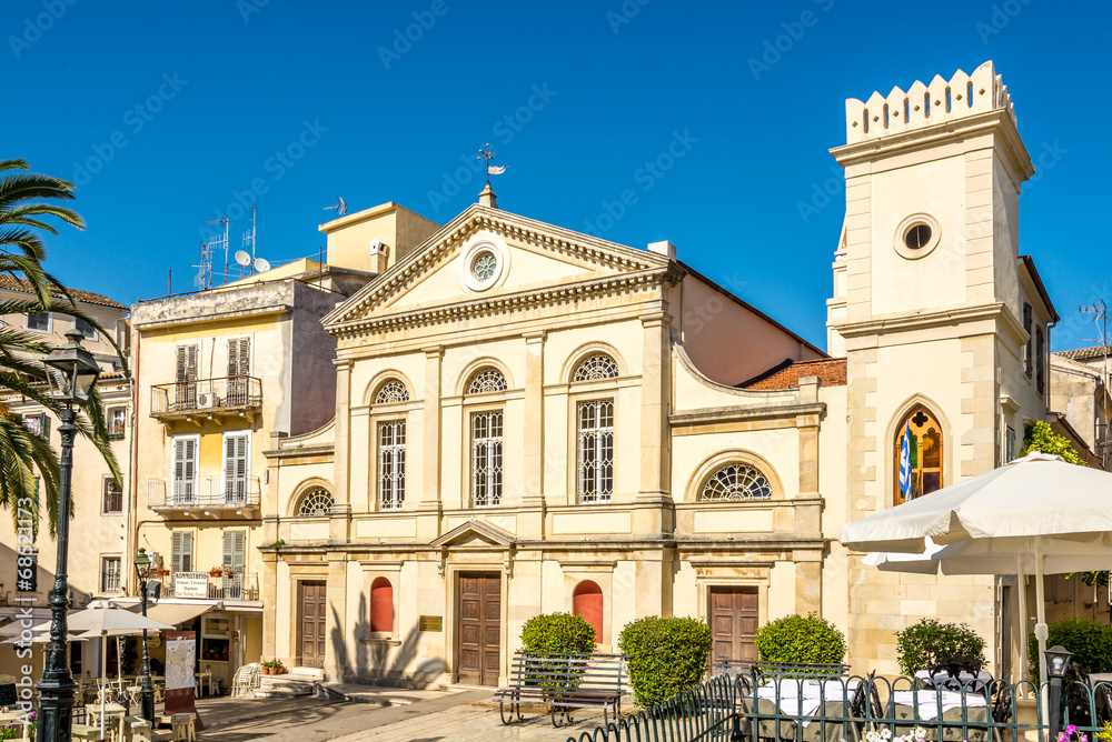 Saint Jacobs Cathedral in old city Corfu