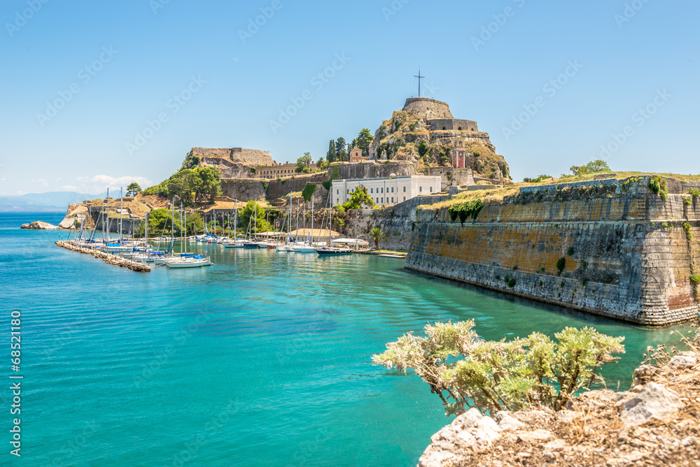 The Old Fortress of Corfu - obrazy, fototapety, plakaty 