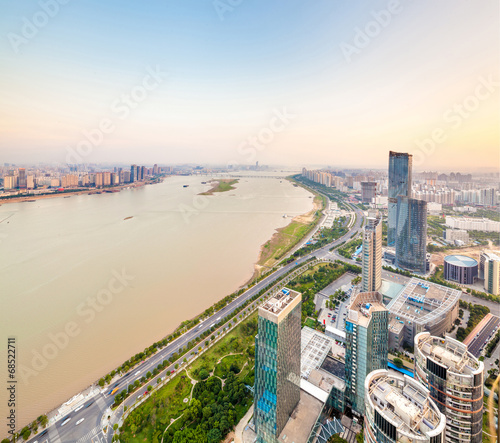 Bird view at Shanghai China.