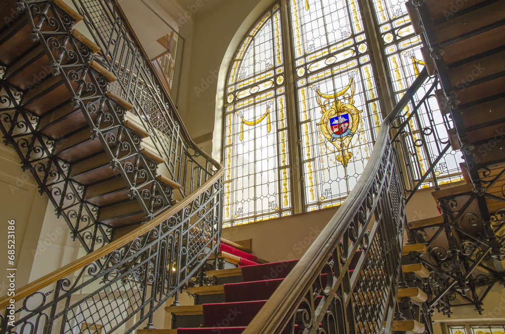 Obraz premium Escalier de la maison communale de St-Josse