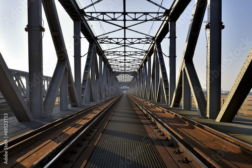 Kolejowy most kratownicowy photo