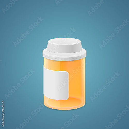 Empty plastic jar