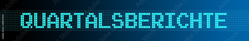 Fototapeta premium Website Banner - Quartalsberichte - Format 6 zu 1 - g937