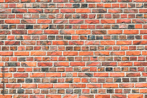 Red brick wall background
