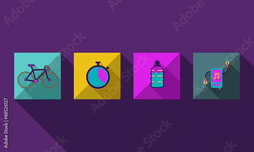 Illustration of sport flat icon