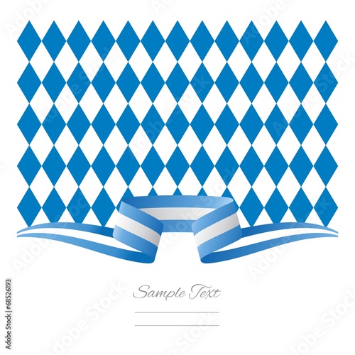 Abstract background Bavarian flag ribbon