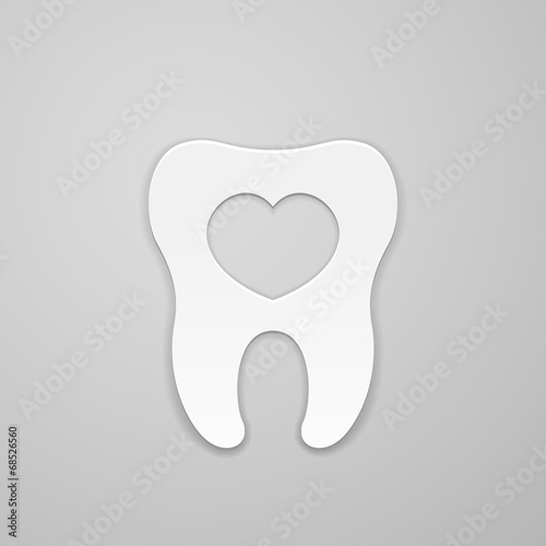 Tooth with heart