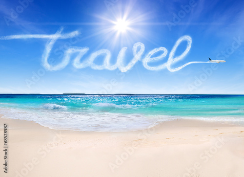 travel concept to the tropical beaches