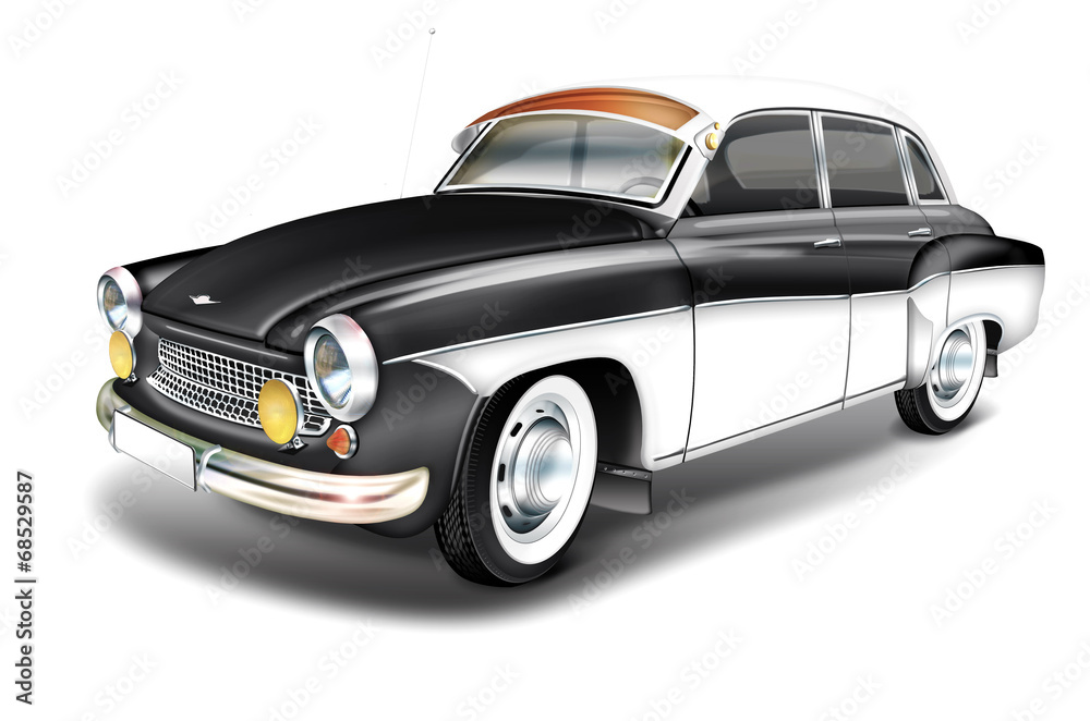 DDR Oldtimer aus den 60er Jahren - Wartburg 311 blau-weiss DDR Oldtimer aus den 60er Jahren - Wartburg 311 blau-weiss