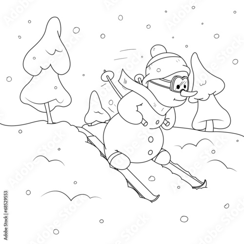 Snowman outline