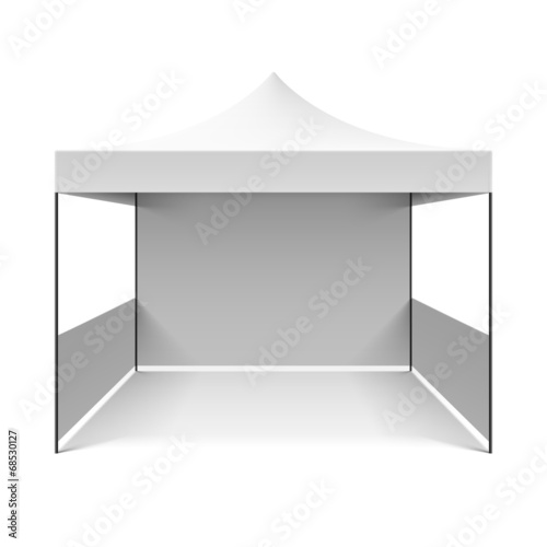 White folding tent