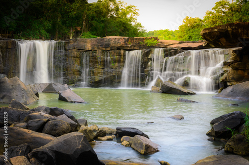 Natural View of Waterfall in Tadton National Park photo