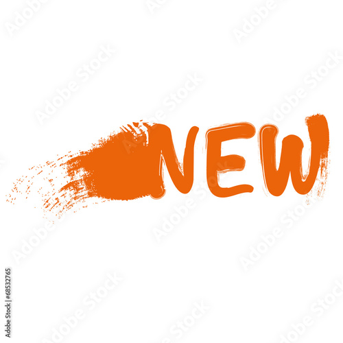 new button banner sign grunge orange