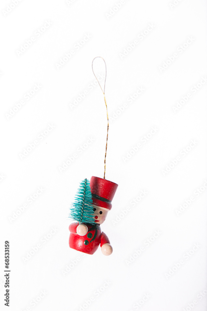 christmas tree ornament isolated