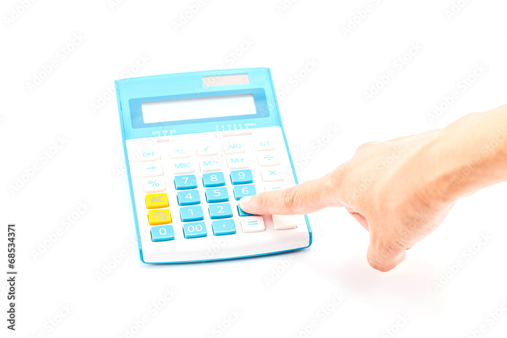 Concept of business hand and calculator. Concept of business hand and calculator.