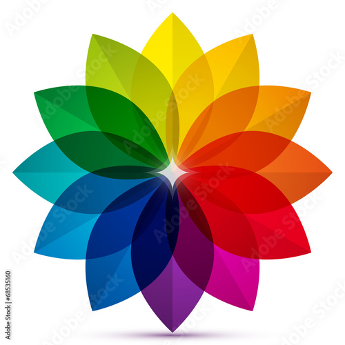 Colored Petals Icon