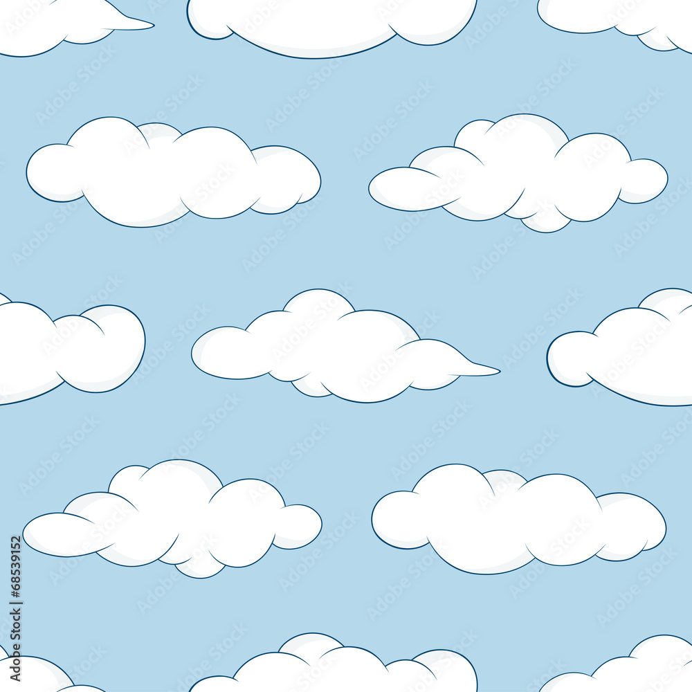 Seamless cloud pattern