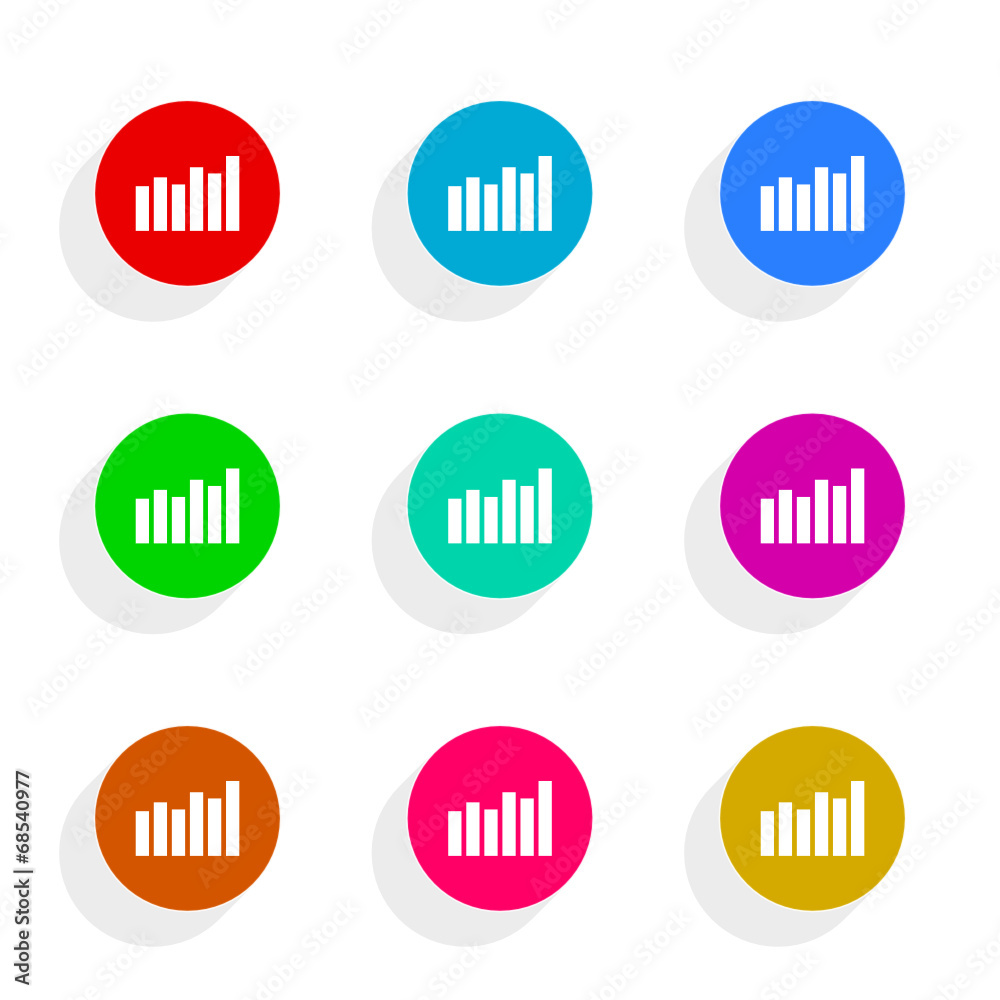 graph flat icon vector set graph flat icon vector set
