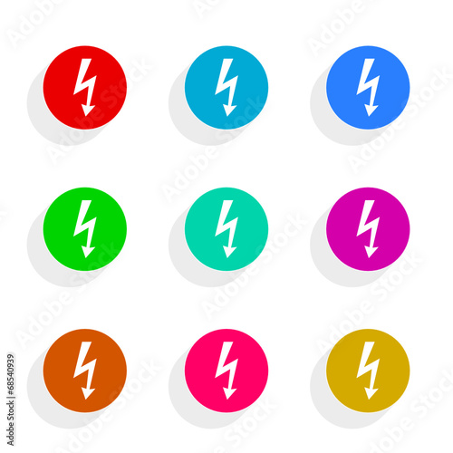 Free Download power flat icon vector set - GFXLoad