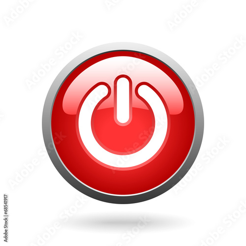 vector red button