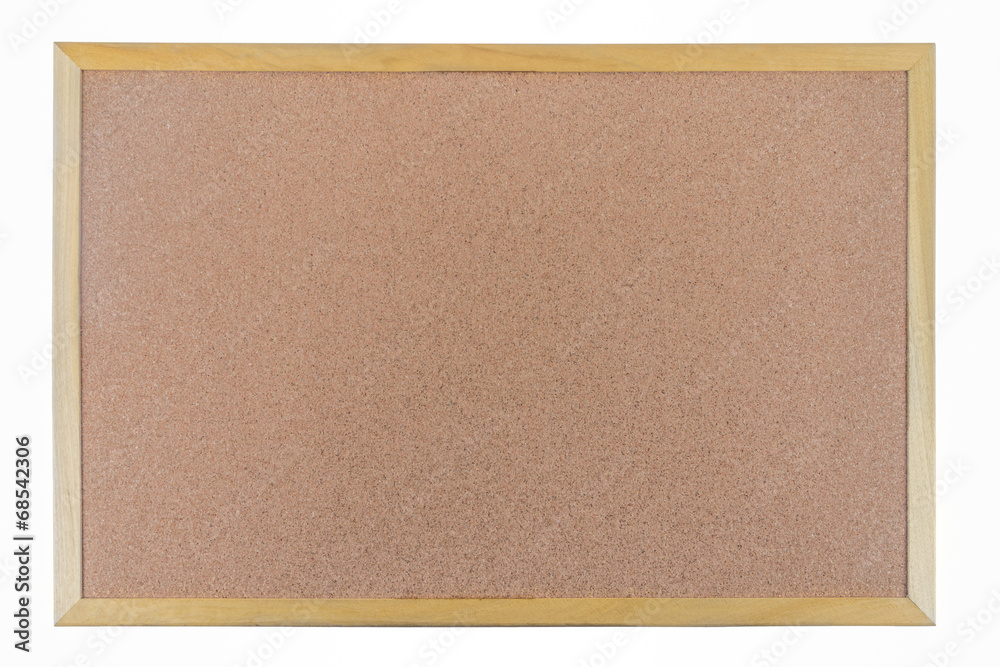 Fototapeta premium Brown cork board frame