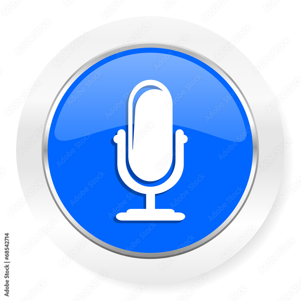 microphone blue glossy web icon microphone blue glossy web icon