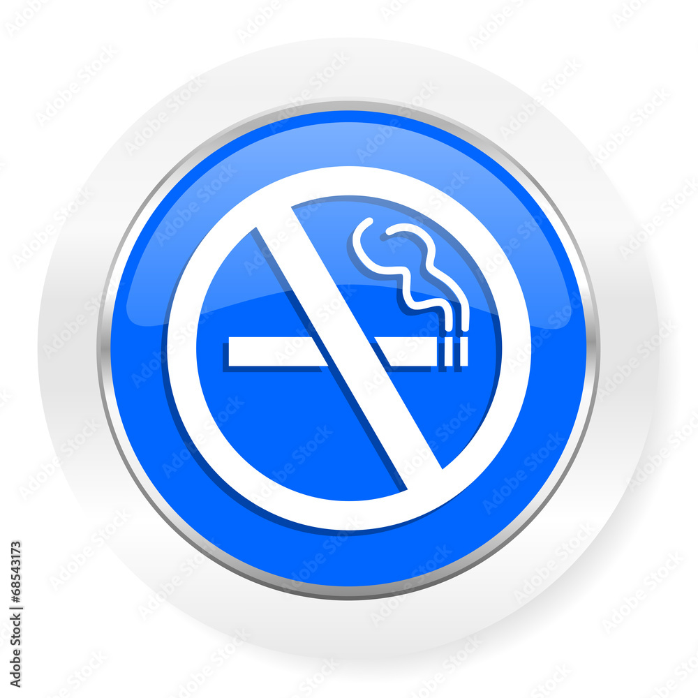 no smoking blue glossy web icon no smoking blue glossy web icon