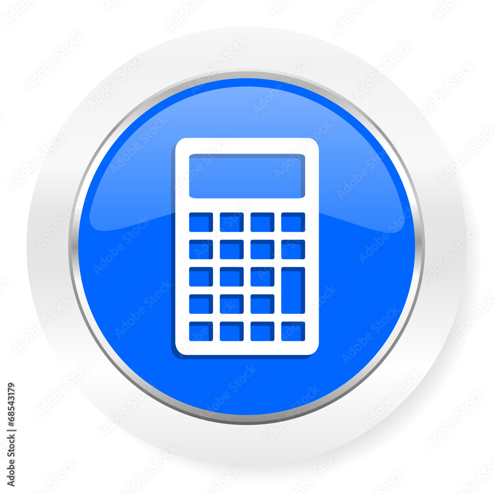 calculator blue glossy web icon calculator blue glossy web icon
