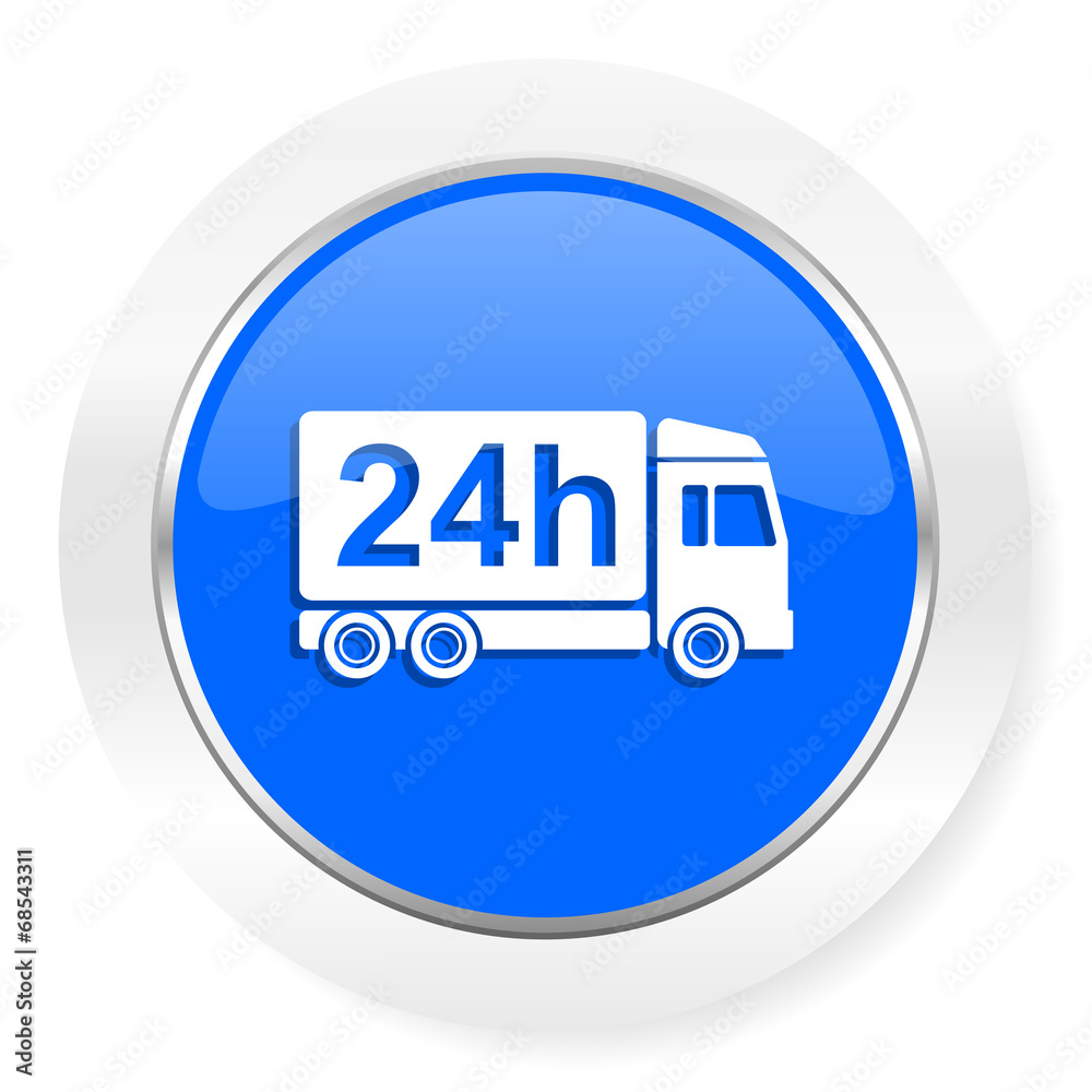 delivery blue glossy web icon delivery blue glossy web icon