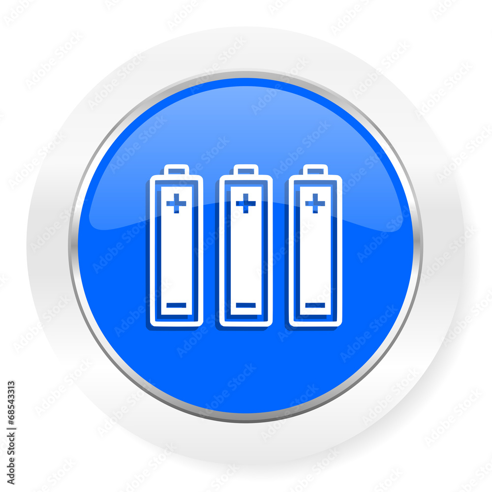 battery blue glossy web icon battery blue glossy web icon
