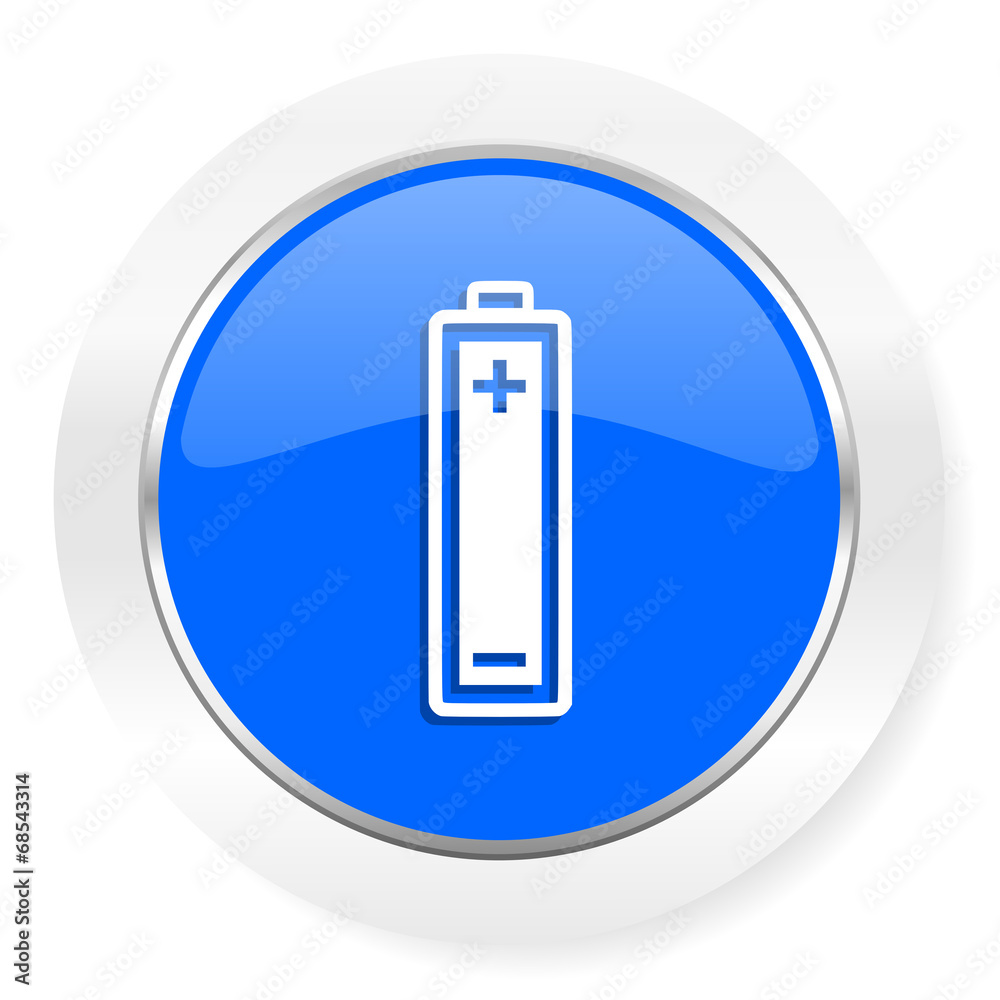 battery blue glossy web icon battery blue glossy web icon