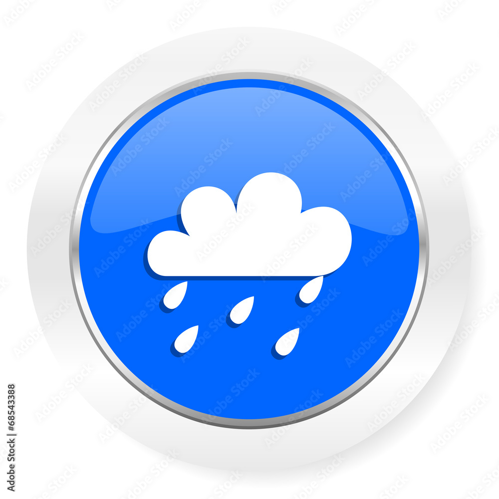rain blue glossy web icon rain blue glossy web icon