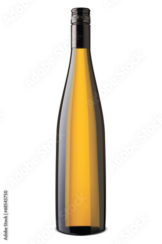 Wine bottle isolated. Vector illustration