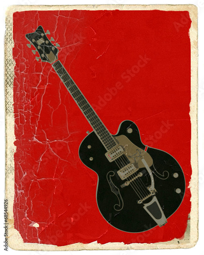GUITAR CHITARRA MODERNA VINTAGE photo