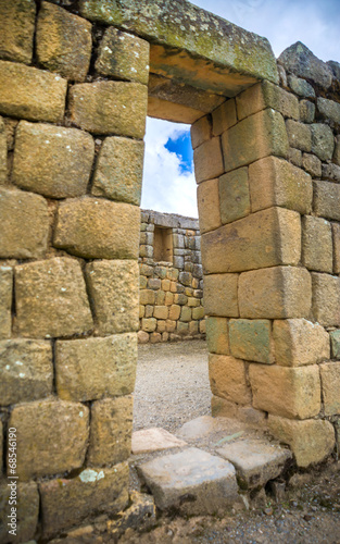 Fototapeta Naklejka Na Ścianę i Meble -  View of the ancient Inca ruins of Ingapirca