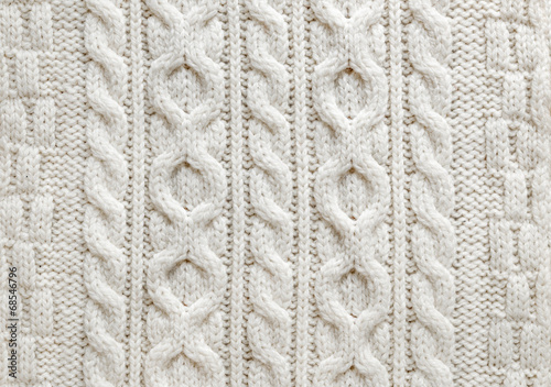 Cable knit fabric background