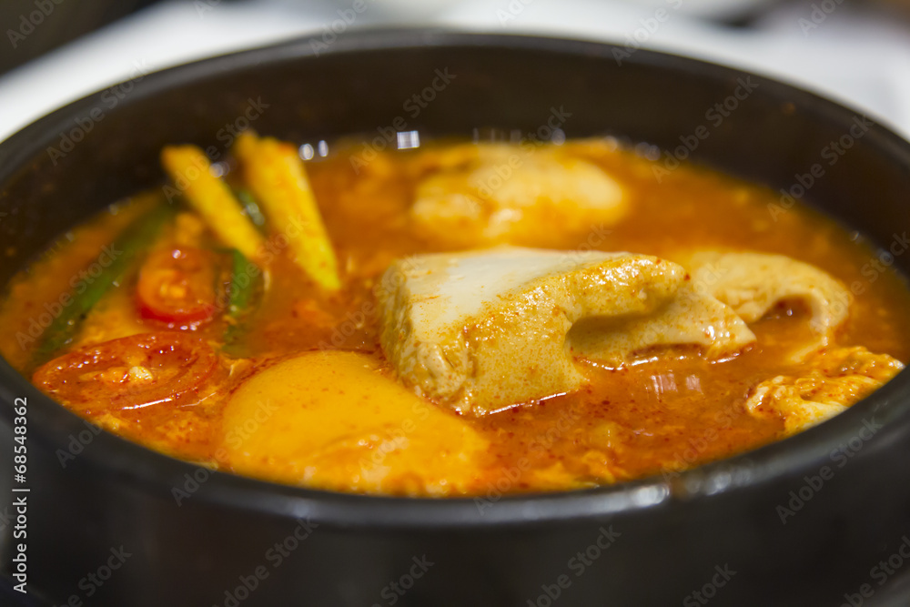 Kimchi stew with tofu korean cuisine Kimchi stew with tofu korean cuisine