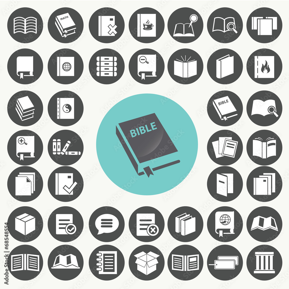 Book icons set. Illustration eps10 Book icons set. Illustration eps10
