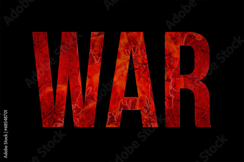 War Typography Grunge Style Design