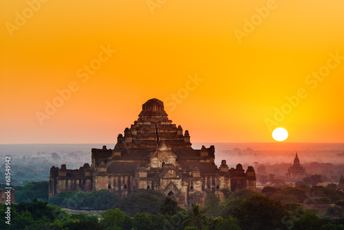 The  Temples of   Bagan at sunrise  Mandalay  Myanmar