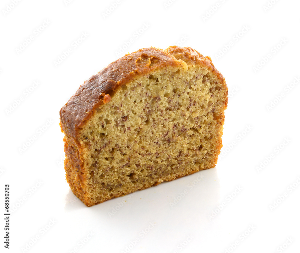 Sliced banana bread