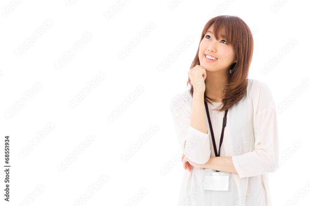 asian businesswoman on white background asian businesswoman on white background