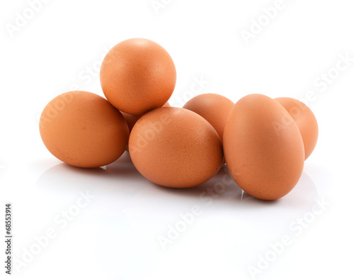 eggs isolated on white background