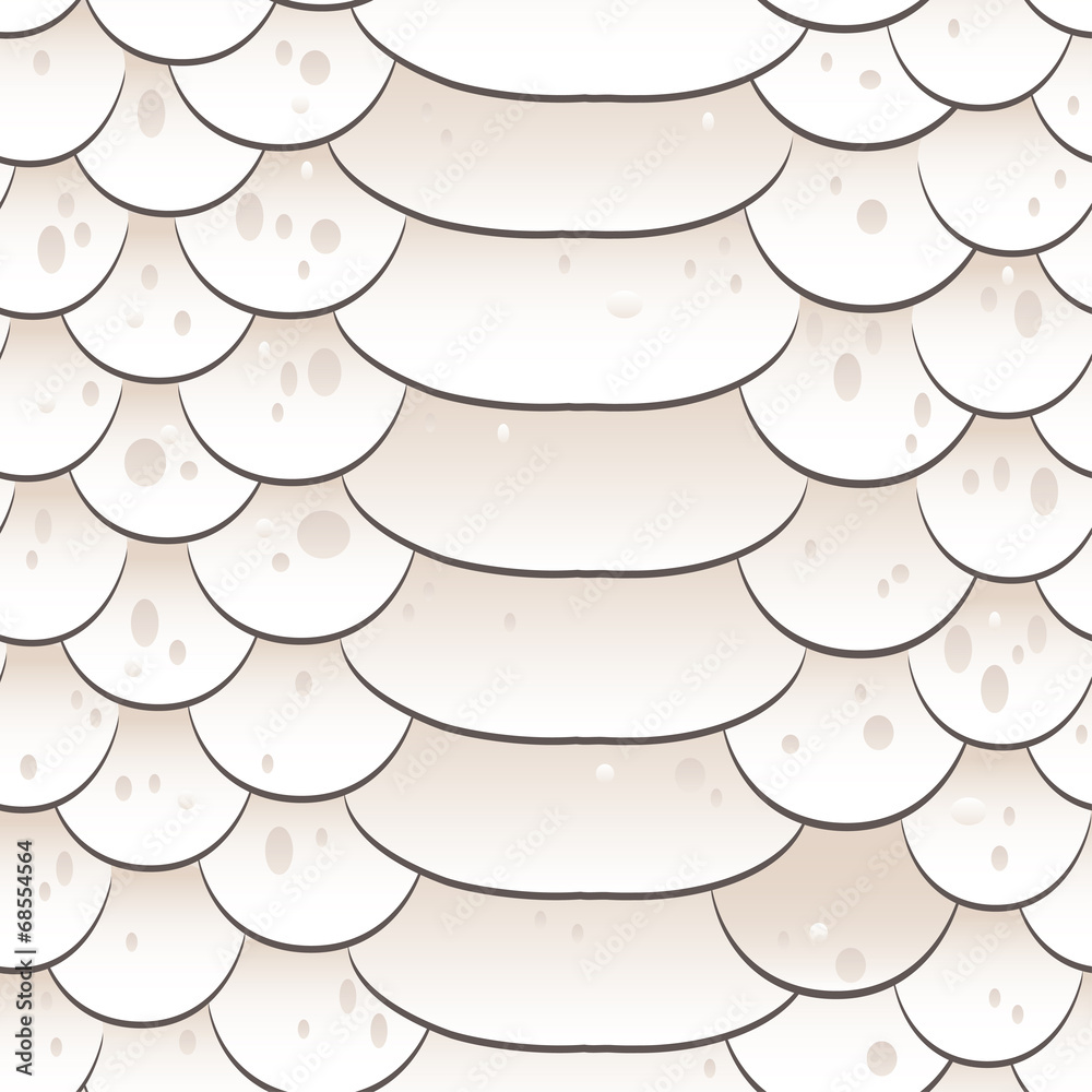 Naklejka premium Snake skin texture. Seamless pattern white background. Vector