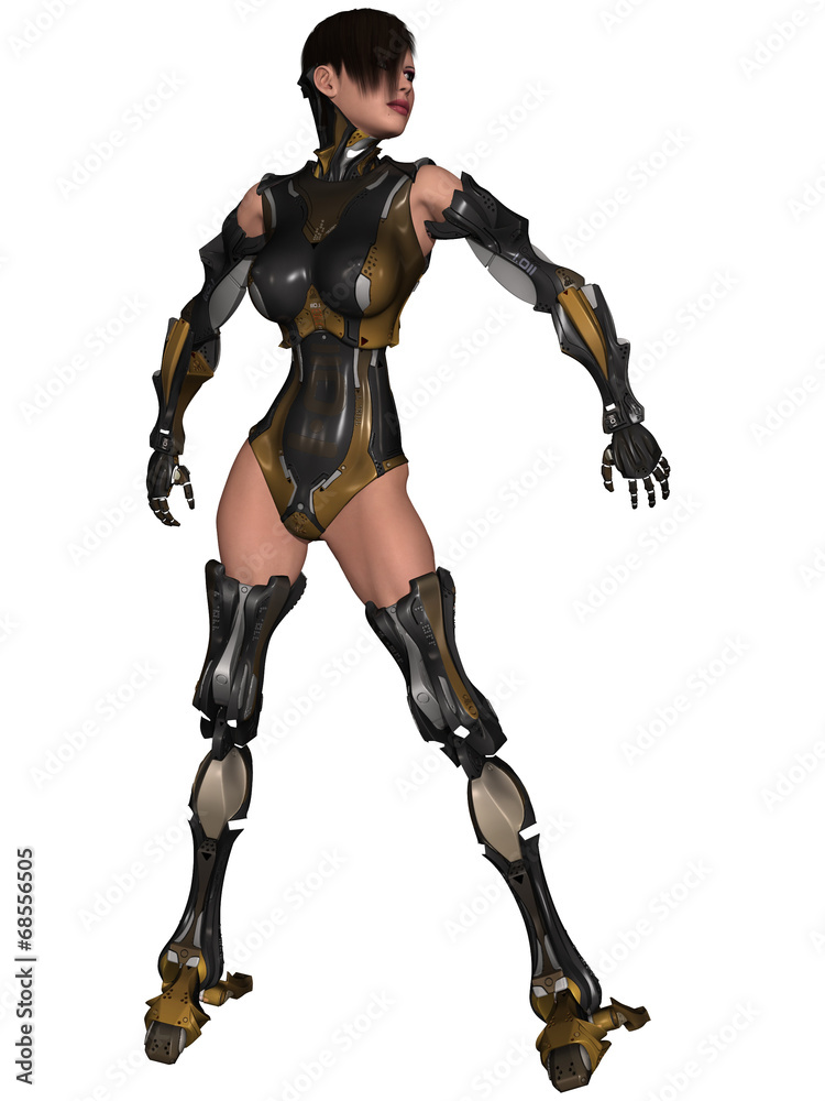 Fototapeta premium Female Cyborg